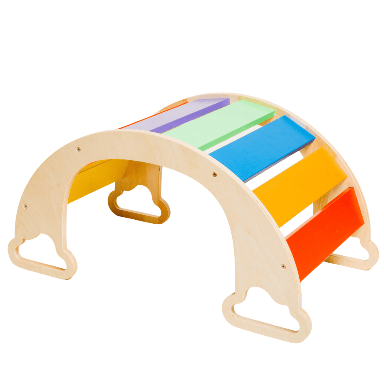 Krāsains koka kāpelēšanas loks bērniem – attīstoša rotaļlieta motorikas un līdzsvara attīstībai