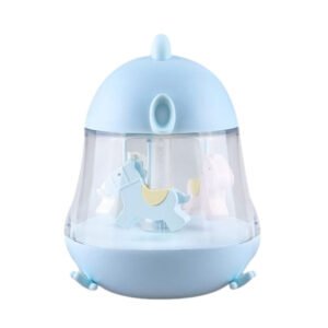 Lampa ar karuseļu un mūzikas funkciju – zilā krāsā